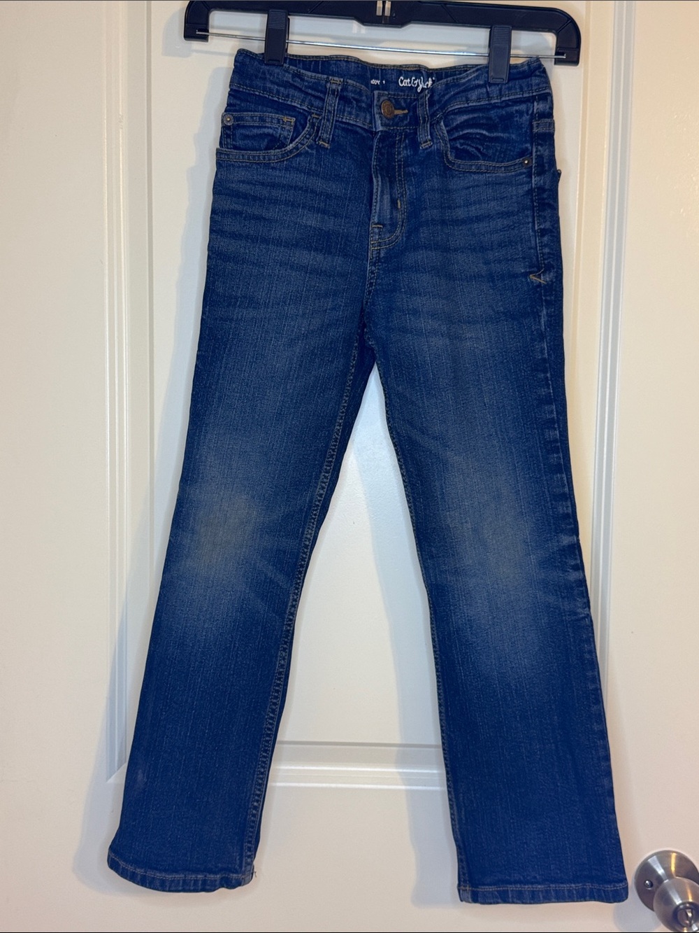 Cat & Jack Kids Straight Leg Jeans in Dark Blue Wash